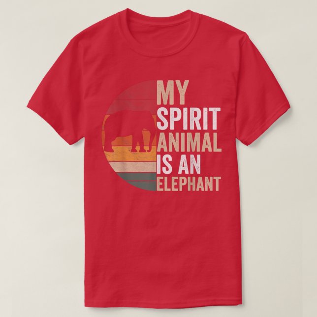 Camiseta Meu Espírito É Um Aplicativo Elefante Elefante (Frente do Design)