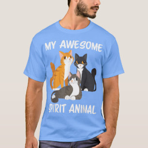 Camiseta Meu Espírito Fantástico Animal é um gato miau gati