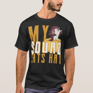 Camiseta Meu Esquadrão come animais engraçados -
