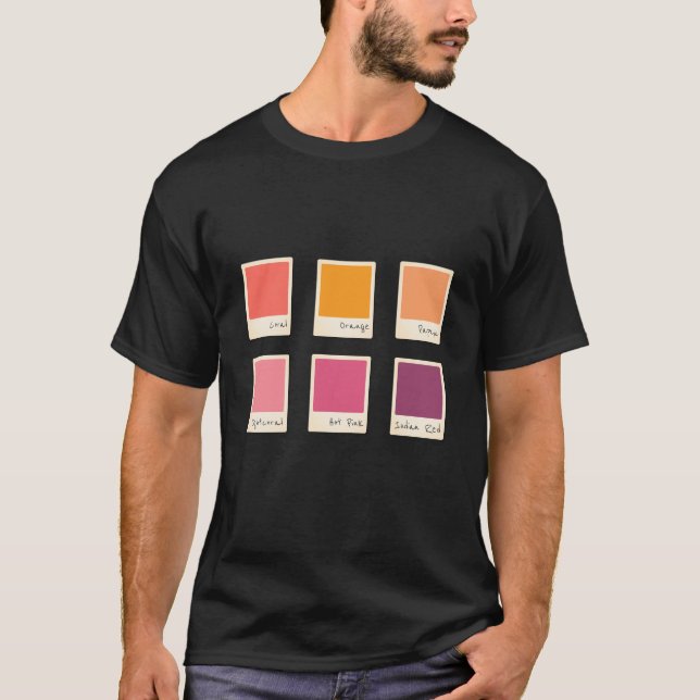 Camiseta Meu esquema da paleta de cores (Frente)