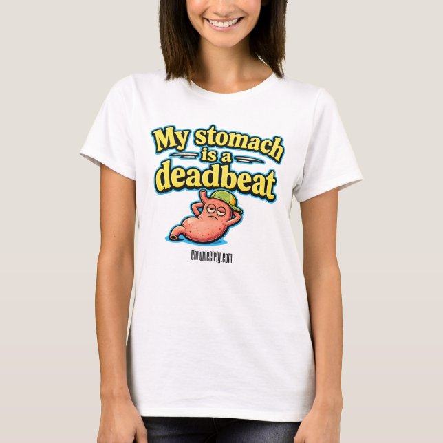 Camiseta Meu Estômago é um Pai Ausente (Frente)