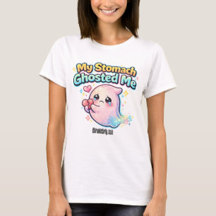Camiseta Meu Estômago Me Deixou Fantasma