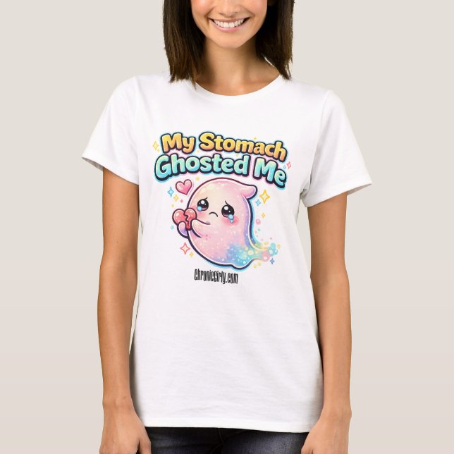 Camiseta Meu Estômago Me Deixou Fantasma (Frente)
