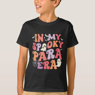 Camiseta Meu Fantasmagórico Era de Halloween Retro Groovy F