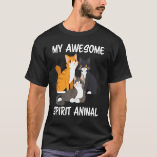 Camiseta Meu Fantástico Animal De Espírito É Um Gato Gato G