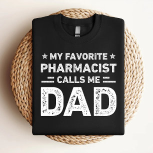 Camiseta Meu Farmacêutico Favorito Me Chama De Pai Farmacêu