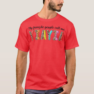 Camiseta Meu Favorito Me Chame De Yiayia Avó Vovó Mães Da