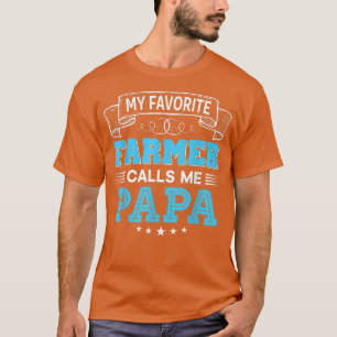 Camiseta Meu fazendeiro favorito me chama papai Dia da Mãe