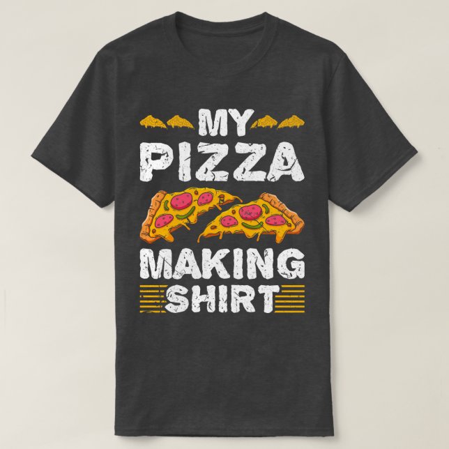 Camiseta Meu Fazer de pizza (Frente do Design)