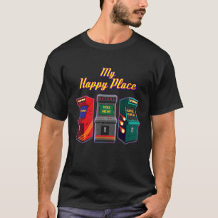 Camiseta Meu feliz lugar 80s 90s Memórias Nostalgic Retro T