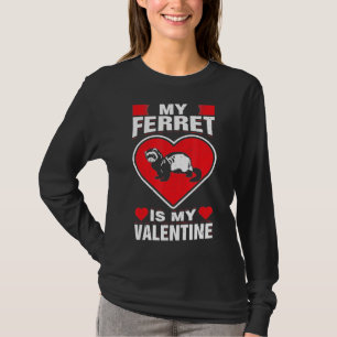 Camiseta Meu Ferret É Meu Namorados Animal Love Hum