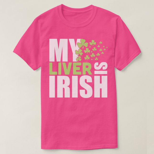 Camiseta Meu fígado é branco irado (Frente do Design)