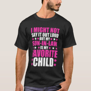Camiseta Meu Filho-De-Direito Meu Filho Favorito Mãe-Em-L