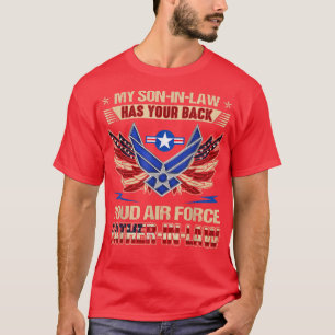 Camiseta Meu Filho De Direito Tem Sua Força Aérea Orgulhosa
