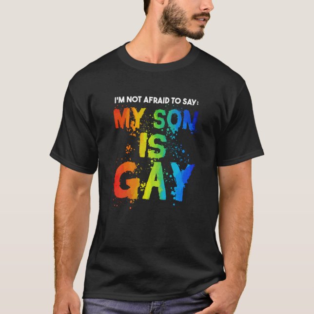 Camiseta Meu filho é Orgulho gay Mês LGBT LGBT Mãe (Frente)