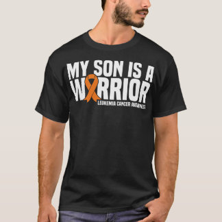 Camiseta Meu Filho É Um Guerreiro Laranja Fita Leucemia