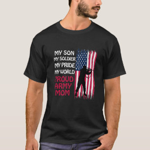 Camiseta Meu Filho Meu Soldado Herói Orgulho Exército Mã