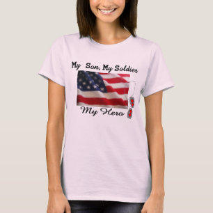 Camiseta Meu filho, meu soldado, meu herói--T-shirt