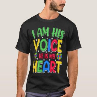 Camiseta Meu Filho Tem Autismo Eu Sou Sua Voz Ele É Meu Cor