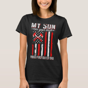 Camiseta Meu Filho Tem Seu Pai De Bombeiros Orgulhento De V