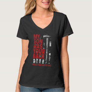 Camiseta Meu Filho Tem Seu Pai De Bombeiros Orgulhento De V