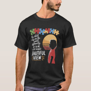 Camiseta Meu filho vê diferente Autista Conscientização do 