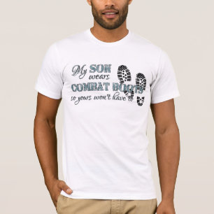 Camiseta Meu filho veste botas de combate
