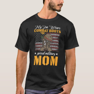 Camiseta Meu Filho Veste Combate Boots Orgulhosos Militares