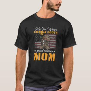 Camiseta Meu Filho Veste Combate Boots Orgulhosos Militares