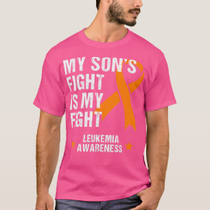 Camiseta Meu Filhos Luta é Minha Luta Contra a Leucemia Con