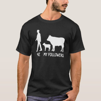 Camiseta Meu Follower Cow Milk Farmer Cute Animal Socia