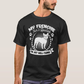 Camiseta Meu Francês não é o dono do Bulldog Francês mimado