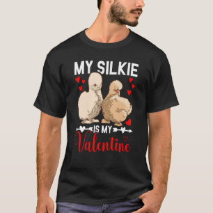 Camiseta Meu Frango Sedoso é meu Criador de Silkie no Dia d