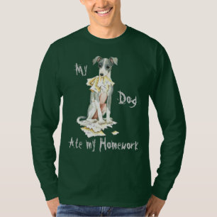 Camiseta Meu galgo italiano comeu meus trabalhos de casa