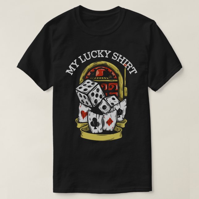Camiseta Meu Gambler Gambling do Casino Sortudo (Frente do Design)