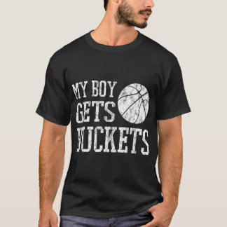 Camiseta Meu Garoto Consegue Baldes Jogadores De Basquete -