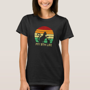 Camiseta Meu Gato da 9ª Vida Kit de Aniversário Gatinho An