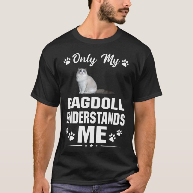 Camiseta Meu Gato De Ragdoll Me Entenderam Com Presente De  (Frente)