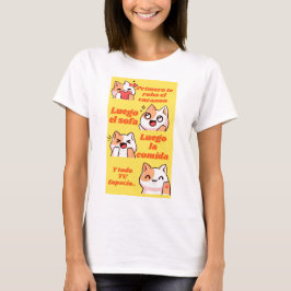 Camiseta meu gato é dono de tudo