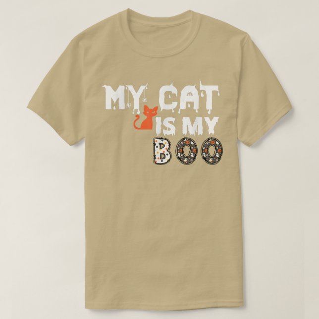 Camiseta Meu Gato é Meu Boo (Frente do Design)