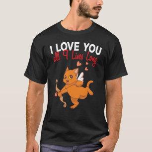 Camiseta Meu Gato É Meu Namorado Gatinho Cupido Dia Dos Nam