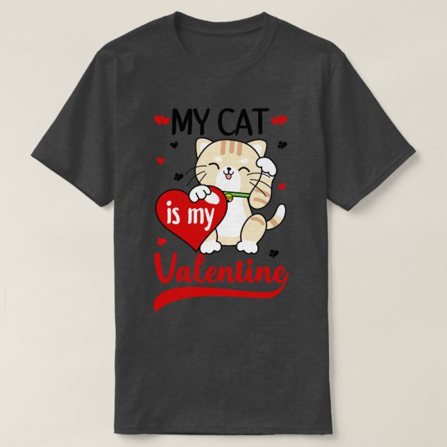Camiseta Meu Gato É Meu Namorados 2 (Frente do Design)