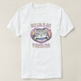 Camiseta Meu gato é meu Namorados Tuxedo Cat