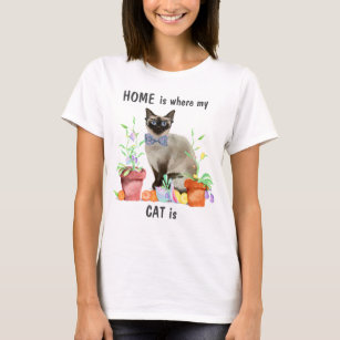 Camiseta Meu gato é minha casa