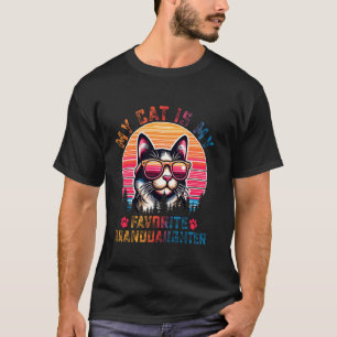 Camiseta Meu Gato É Minha Neta Favorita Humor Familiar M
