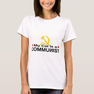 Camiseta Meu gato é um COMUNISTA