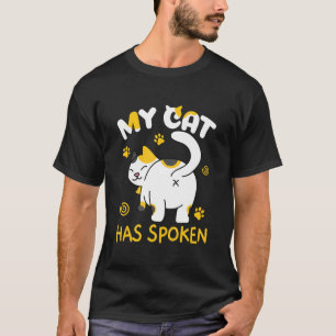 Camiseta Meu Gato Falou Gato De Atrás De Gato