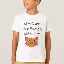 Camiseta Meu Gato Frisa Gato Engraçado