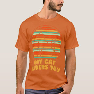 Camiseta Meu Gato Justa Seu Gato Engraçado Gato Gato Humor