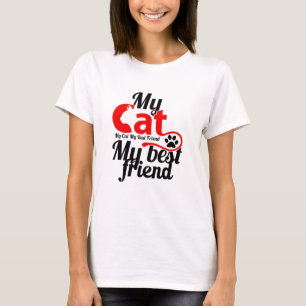 Camiseta meu gato meu melhor amigo